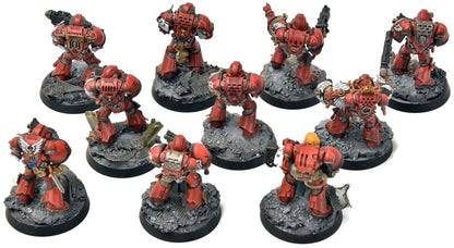 BLOOD ANGELS 10 Tactical Marines #21 PRO PAINTED Warhammer 40K