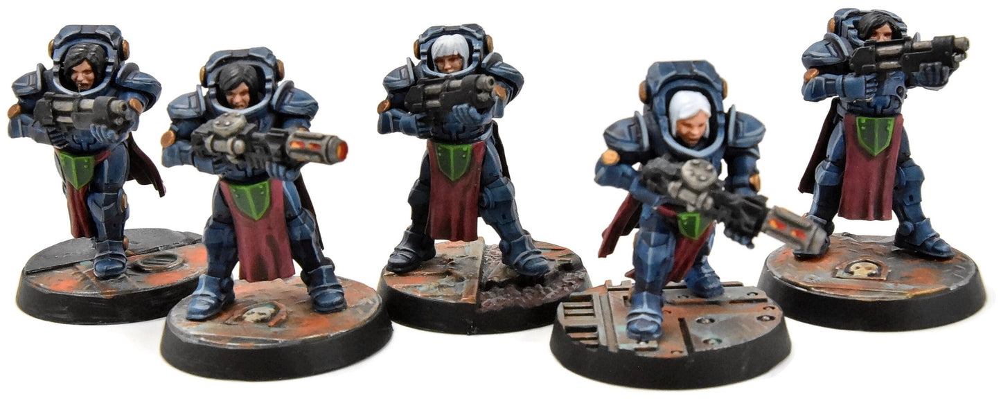Escouade de Sœurs de Bataille ADEPTA SORORITAS n° 2. Peinture de qualité. Pas de marque Games Workshop (40K).