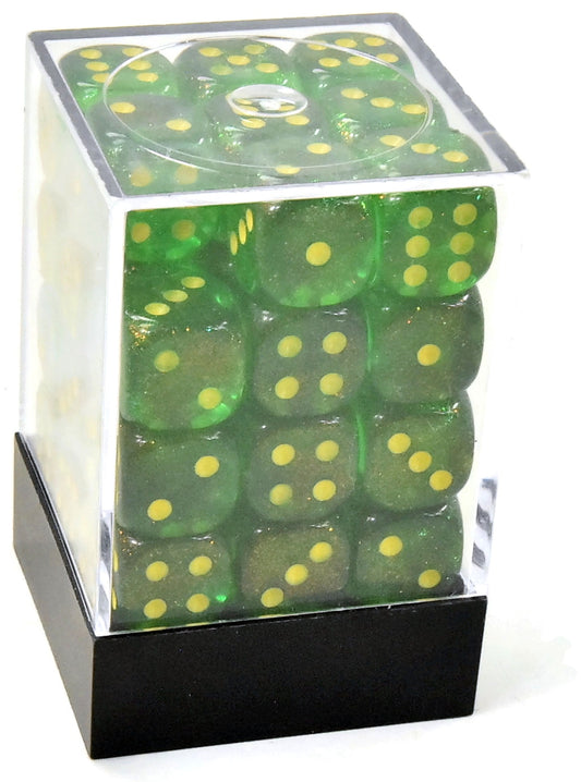 CHESSEX 35 D6 Green/Gold