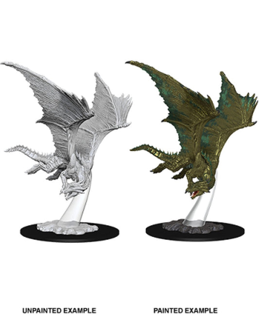 D&D Unpainted Minis Wv9 Young Bronze Dragon