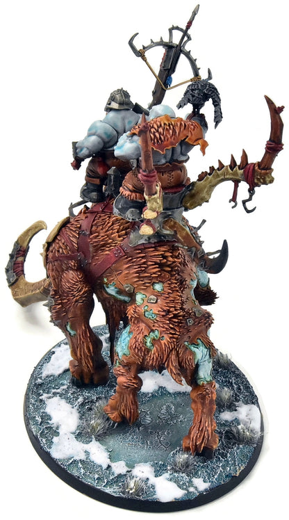 OGOR MAWTRIBES Huskard on Thundertusk #3 WELL PAINTED Warhammer Sigmar