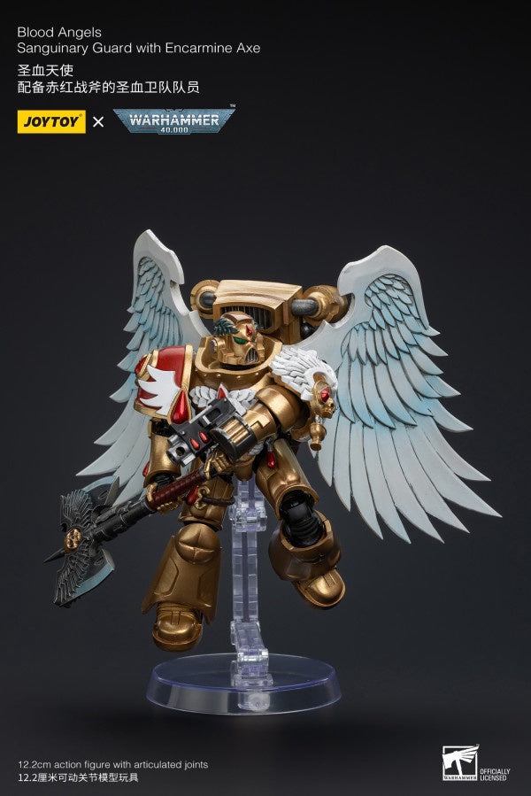 Sanguinary Guard with Encarmine Axe Blood Angels Joy Toy