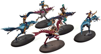 HEDONITES OF SLAANESH 5 Blissbarb Seekers #1 WELL PAINTED  Warhammer Sigmar