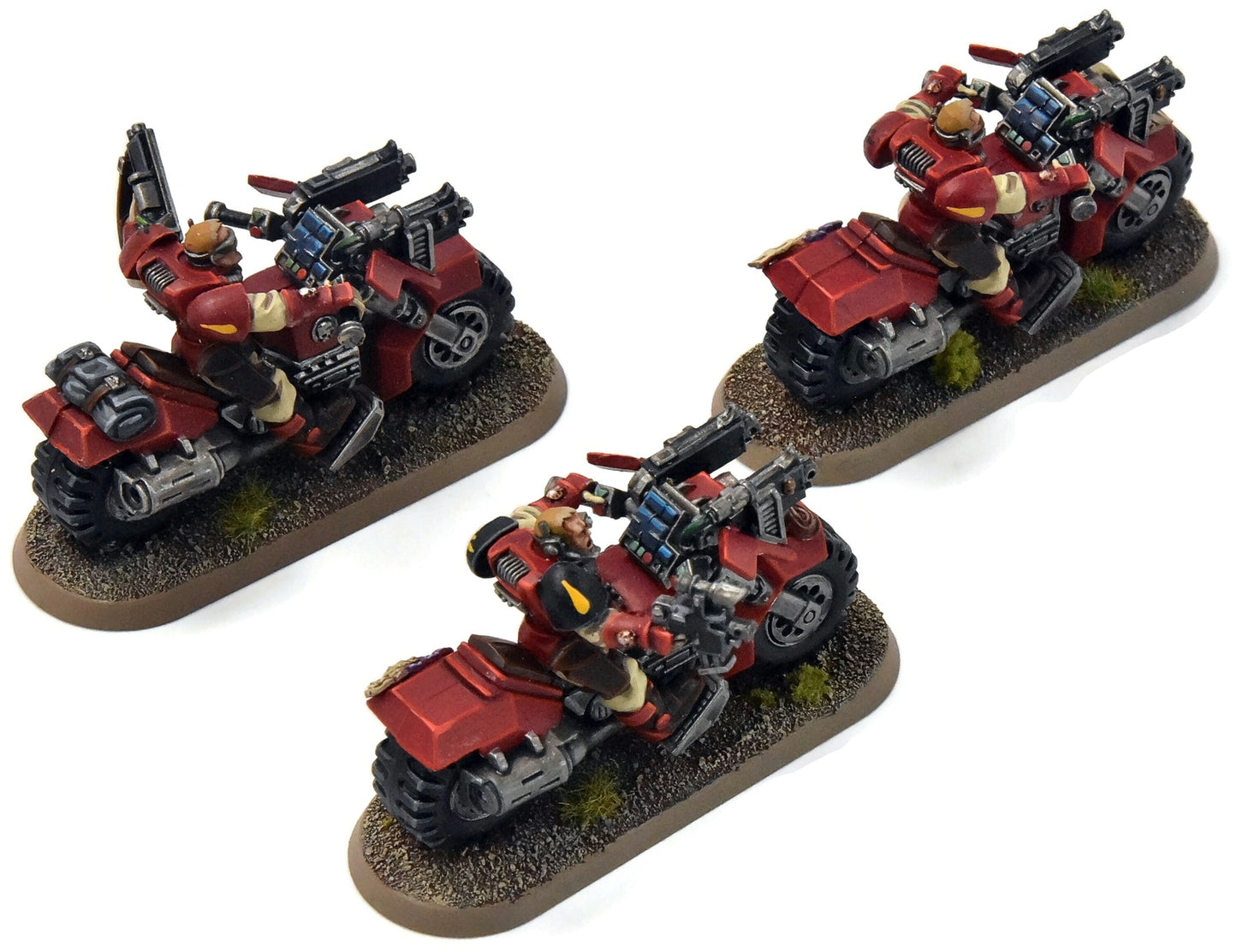 BLOOD ANGELS 3 Scouts Bike #1 PRO PAINTED Warhammer 40K Bikes
