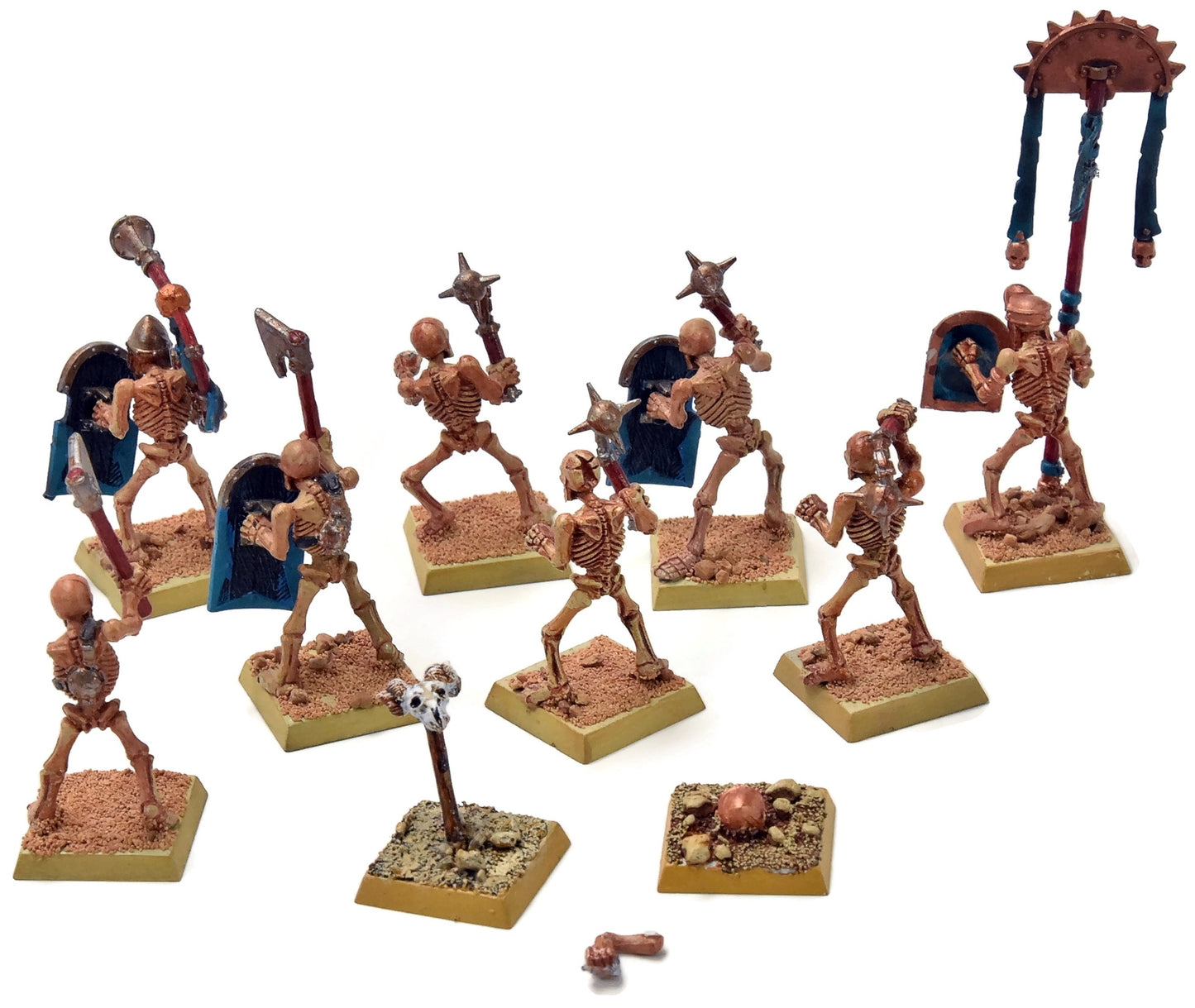 TOMB KINGS 10 Skeleton Warriors Command #2 Fantasy