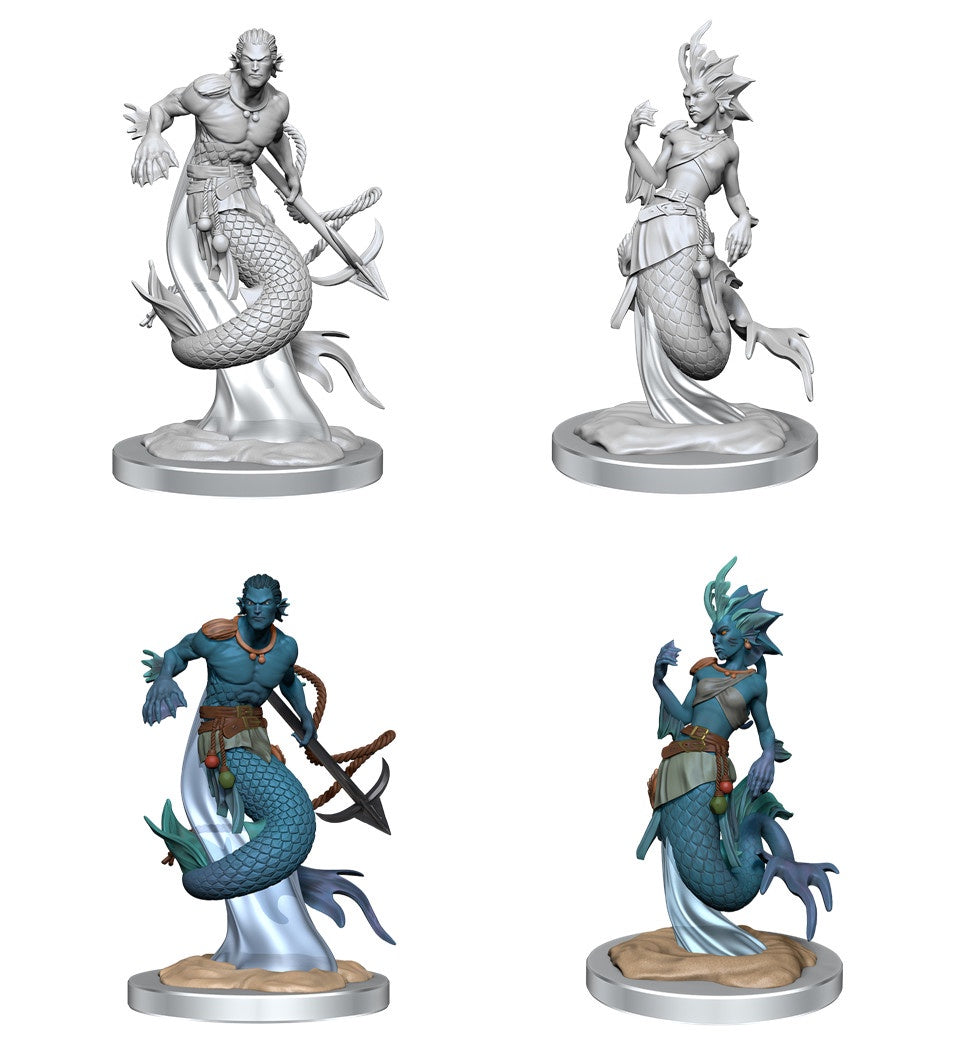 D&d Unpainted Minis Wv20 Merfolk