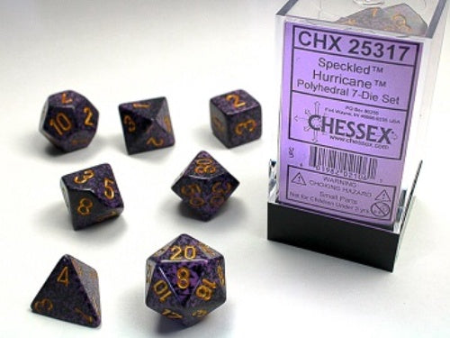 Speckled 7-Die Set Hurricane Chessex Dice (CHX25317)