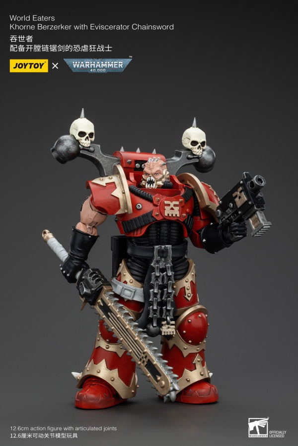 Khorne Berzerker with Eviscerator Chainsword World Eaters Joy Toy