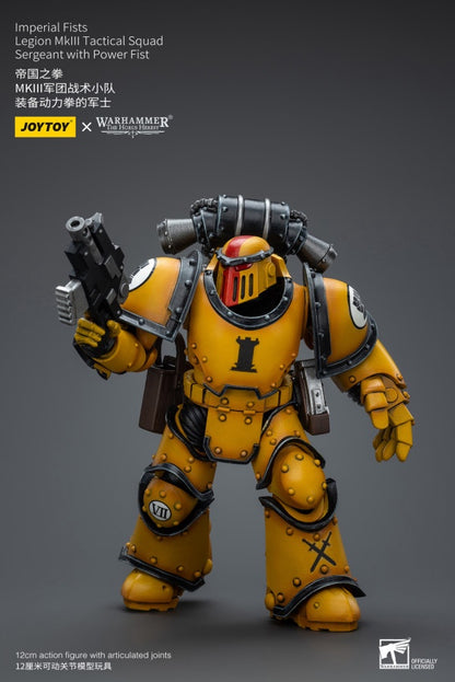 Legion MkIII Tactical Squad Sergeant with Power Fist Imperial Fists Joy Toy