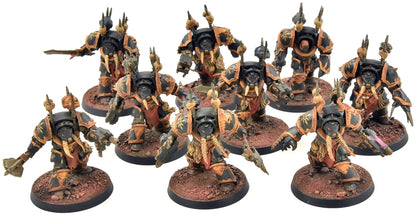 CHAOS SPACE MARINES 9 Terminators #1 WELL PAINTED Warhammer 40K