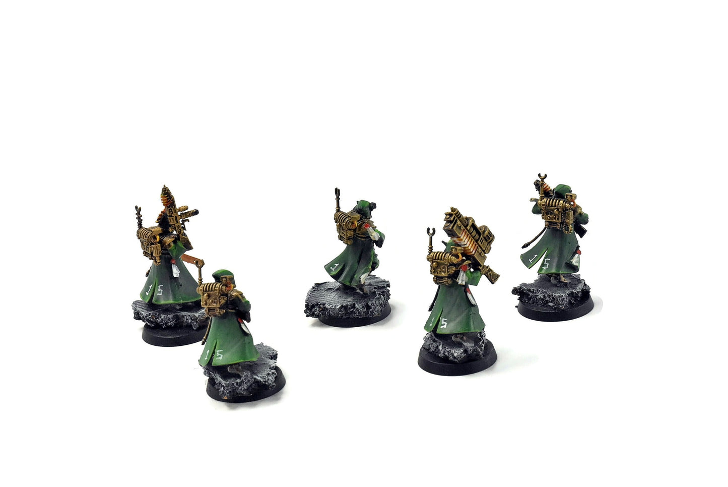ADEPTUS MECHANICUS 5 Skitarii Vanguard #12 WELL PAINTED Warhammer 40k
