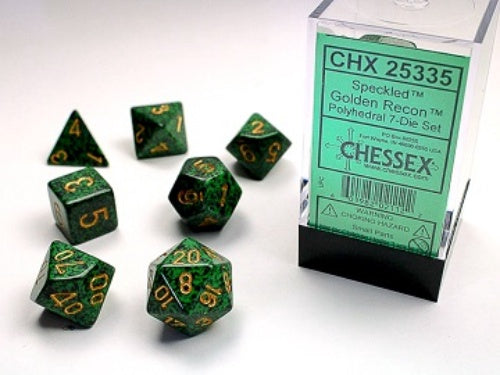 Speckled 7-Die Set Golden Recon Chessex Dice (CHX25335)