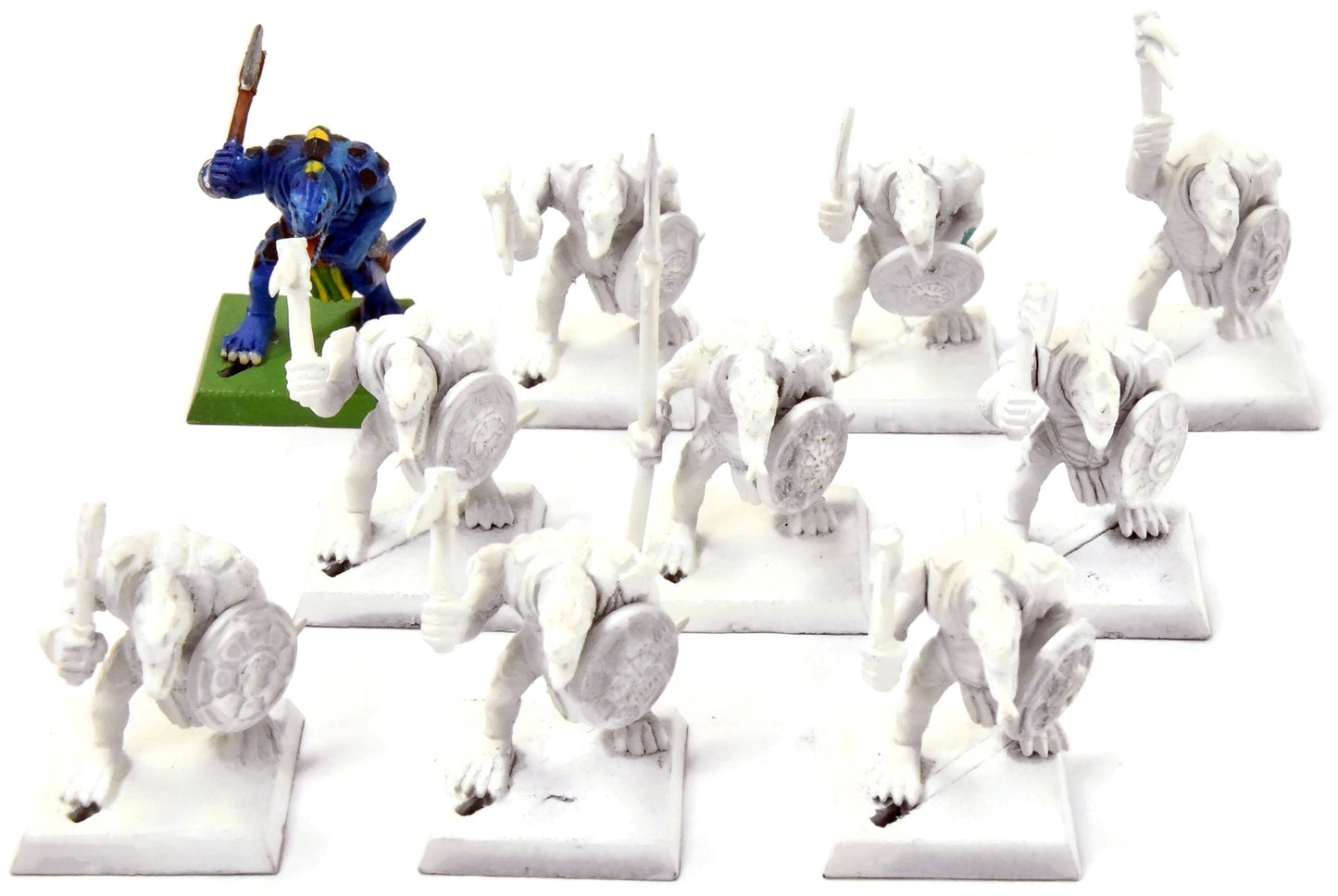 LIZARDMEN 10 Saurus Warriors #4 Warhammer Fantasy Classic Sculpt