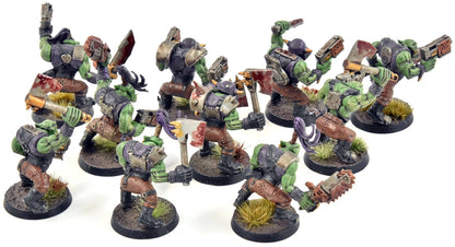 ORKS 10 Boyz #20 WELL PAINTED Warhammer 40K