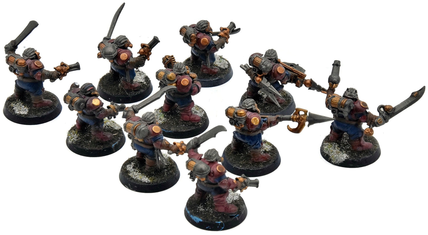 KHARADRON OVERLORDS 10 Arkanaut Company #2 WELL PAINTED Warhammer Sigmar