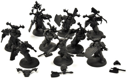 SLAVES TO DARKNESS 9 Khorne Berzerkers #1 converted with shields Sigmar