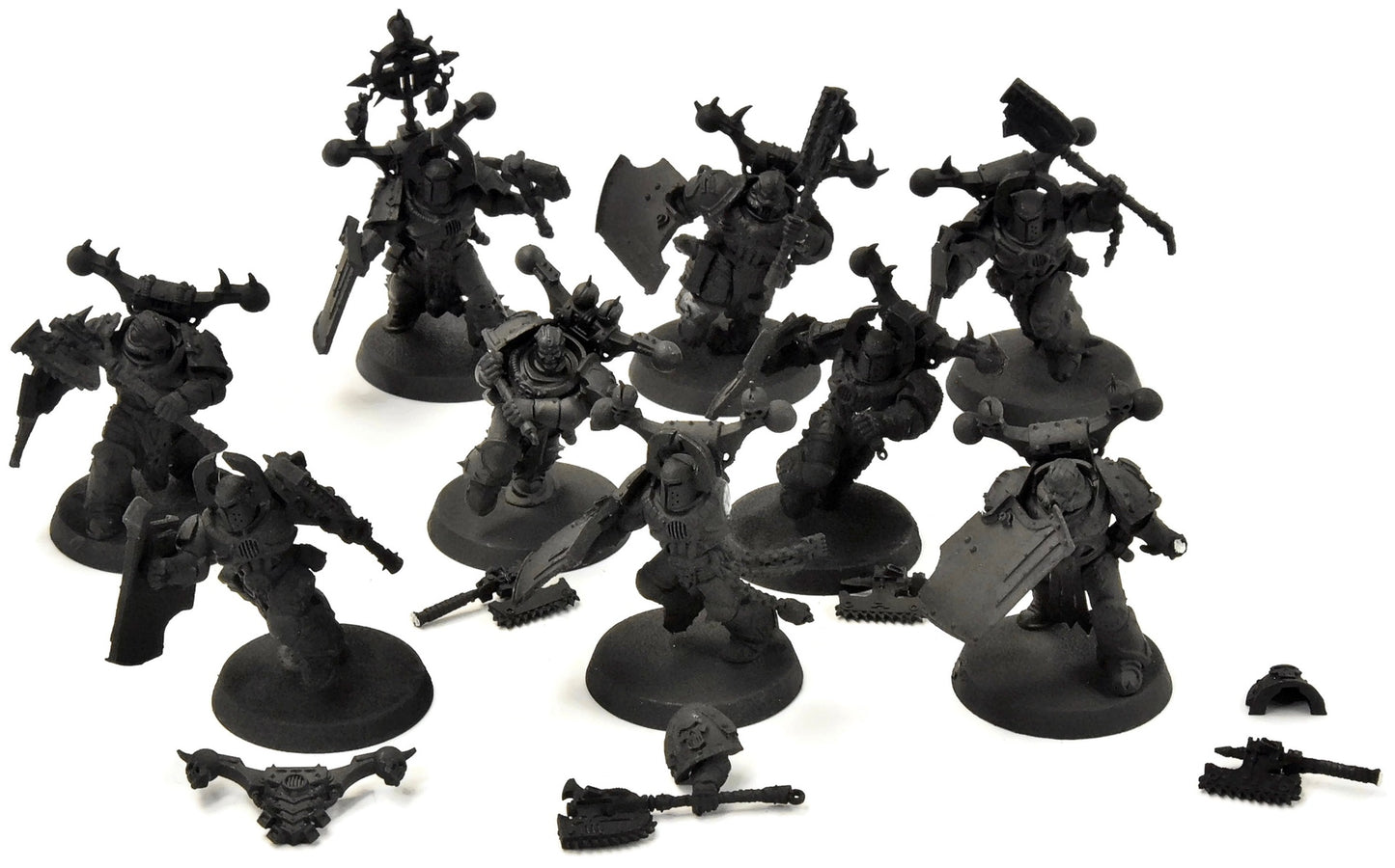 SLAVES TO DARKNESS 9 Khorne Berzerkers #1 converted with shields Sigmar