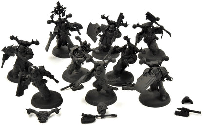 SLAVES TO DARKNESS 9 Khorne Berzerkers #1 converted with shields Sigmar