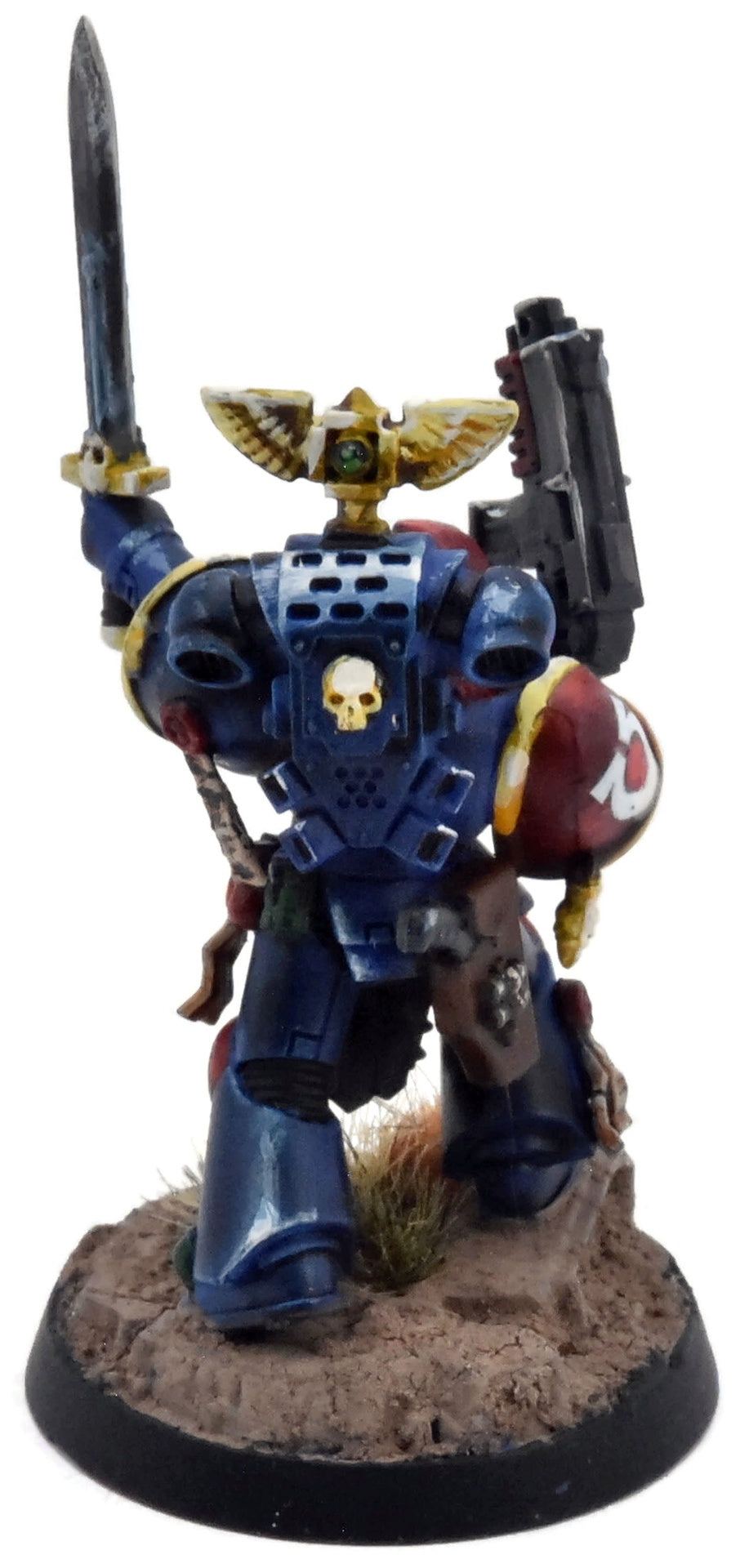 SPACE MARINES Captain #1 WELL PAINTED Warhammer 40K 1383