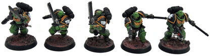 SPACE MARINES 10 Assault Intercessors #1 WELL PAINTED Warhammer 40K salamanders