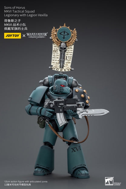 MKVI Tactical Squad Legionary with Legion Vexilla Sons of Horus Joy Toy