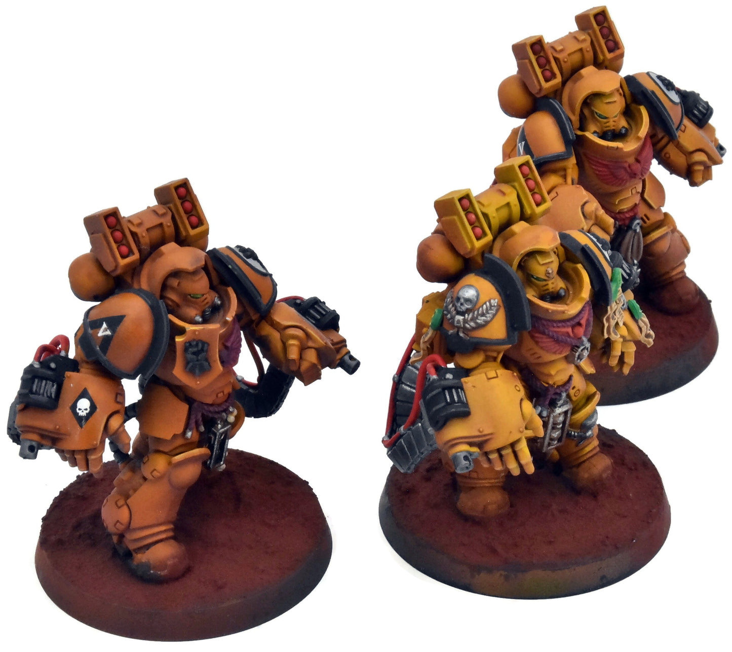 SPACE MARINES 3 Primaris Aggressors #1 PRO PAINTED Warhammer 40K Imperial Fists