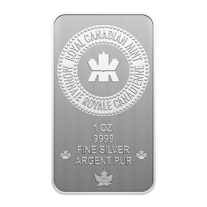 1 Oz. 99.99% Pure Silver Bar In Proudly Canadian Packaging (Premium Bullion) 2025 (252134)