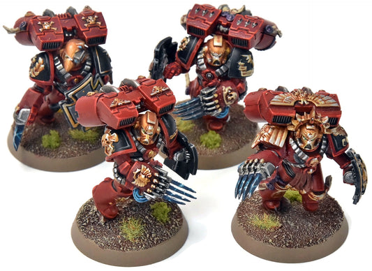BLOOD ANGELS 4 Vanguard Veteran Squad #12 PRO PAINTED Warhammer 40K