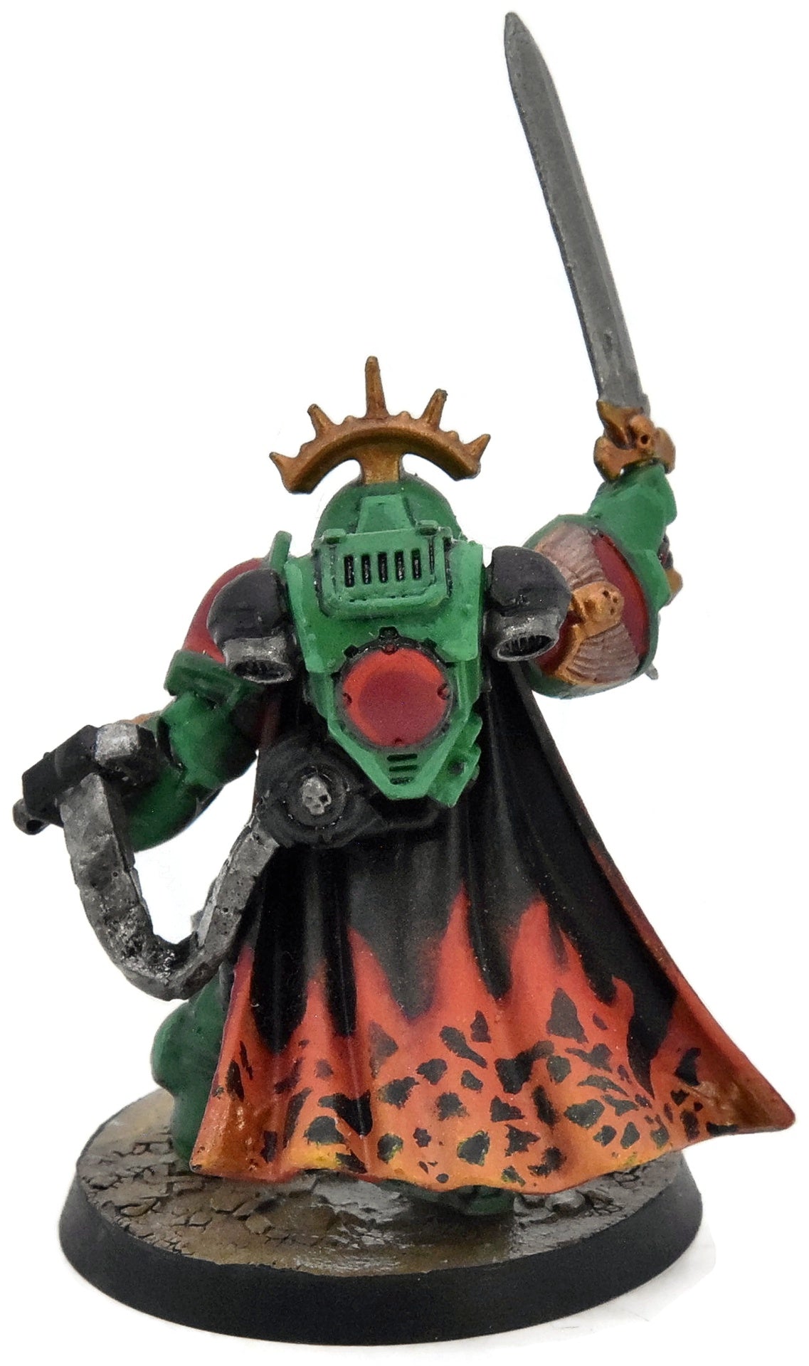 SPACE MARINES Captain in Gravis Armour #1 40K Salamanders WELL PAINTED