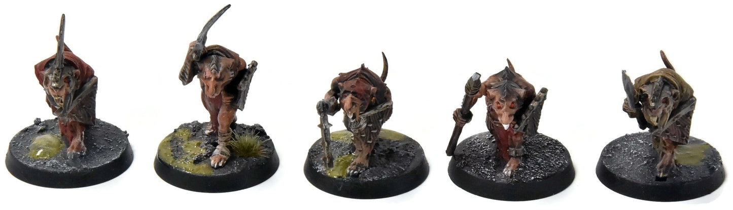 SKAVEN 20 Clanrats #5 WELL PAINTED Broken & Missing Bits Warhammer Sigmar