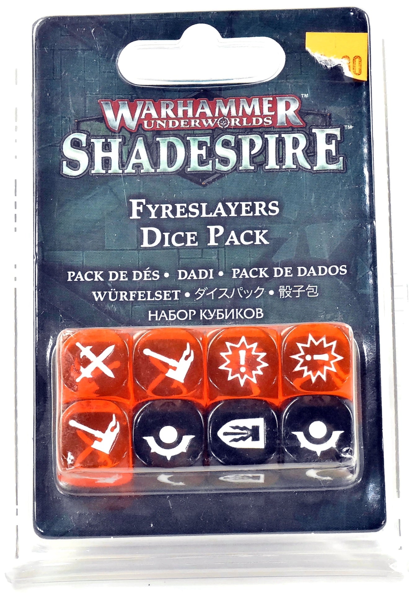 UNDERWORLDS Shadespire Fyreslayers Dice Pack NEW Sigmar