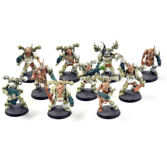 CHAOS SPACE MARINES 10 Chaos Space Marines #3 WELL PAINTED 40K