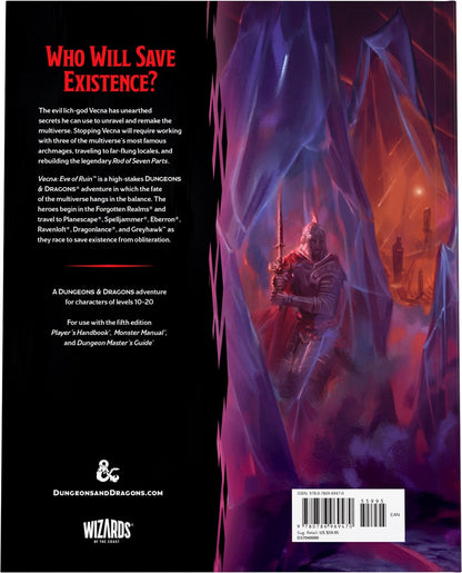 D&d Rpg Vecna Eve Of Ruin Hc