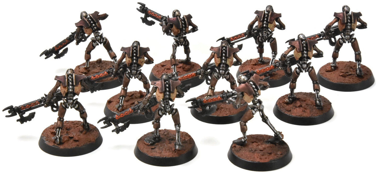 NECRONS 10 Necron Warriors #2 WELL PAINTED Warhammer 40K 6730