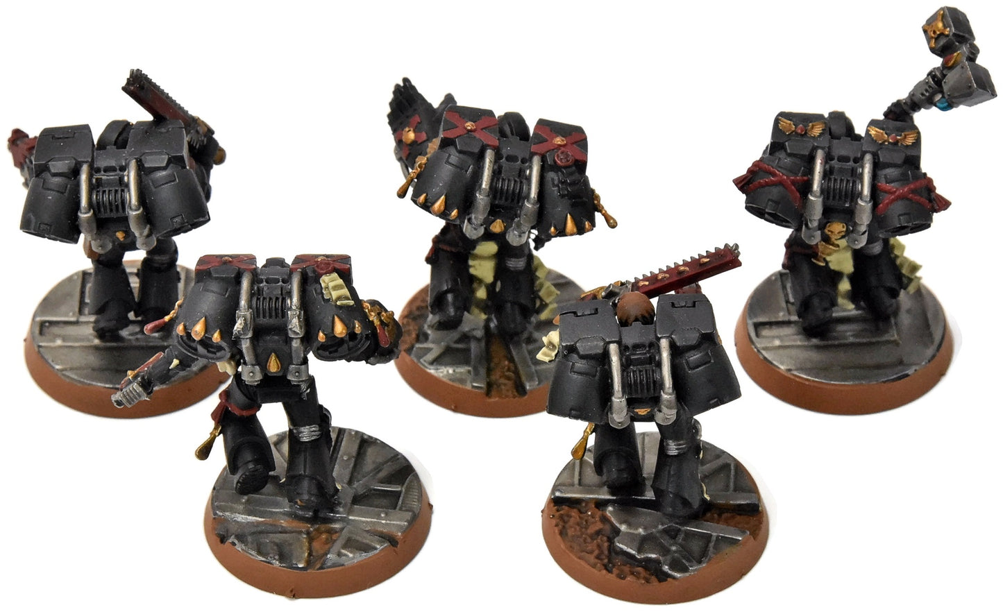 BLOOD ANGELS 5 Death Company With Jump Pack #12 WELL PAINTED Warhammer 40K