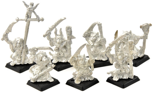 SKAVEN 7 Plague Monks Classic #1 METAL Warhammer Fantasy