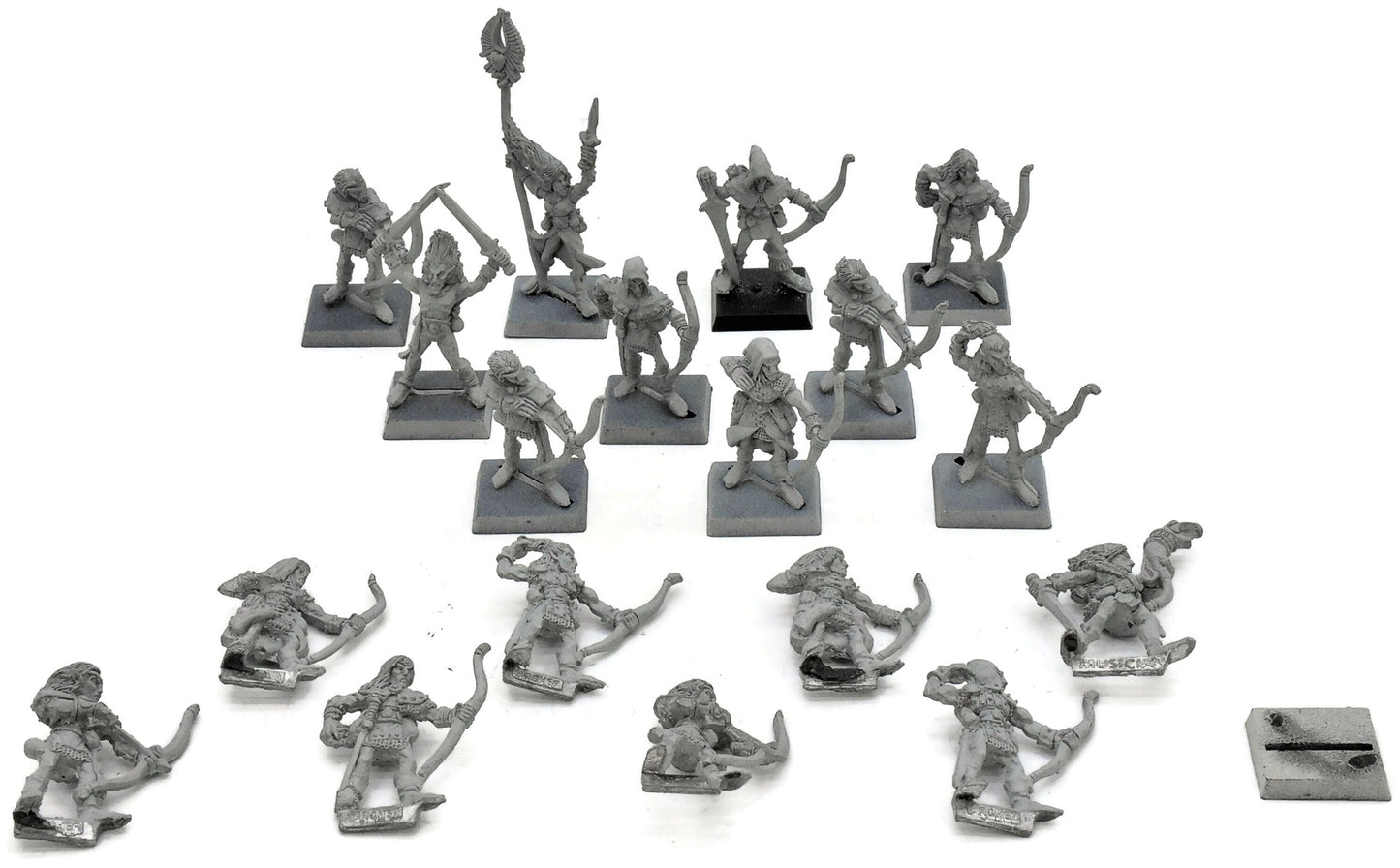 WOOD ELVES 18 Skarloc'S Wood Elf Archers #1 METAL Fantasy miissing base