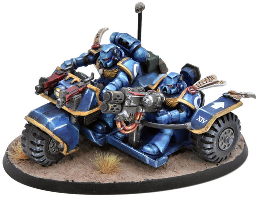 SPACE MARINES Attack Bike #1 WELL PAINTED Warhammer 40K