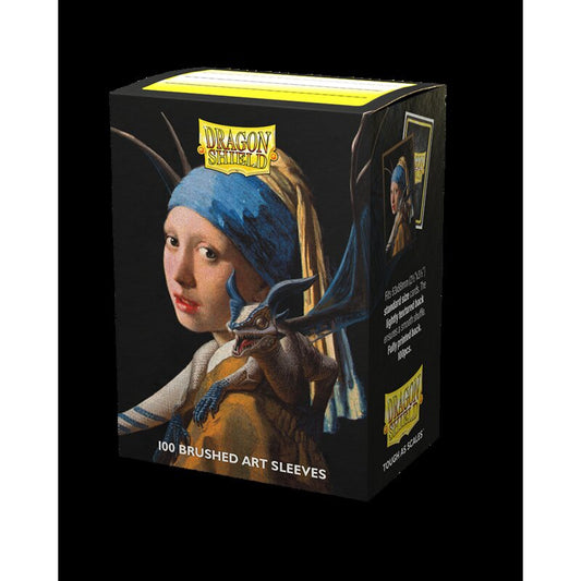 Dragon Shield - Brushed Art Sleeves - Girl with the Pearl Earing ((100))