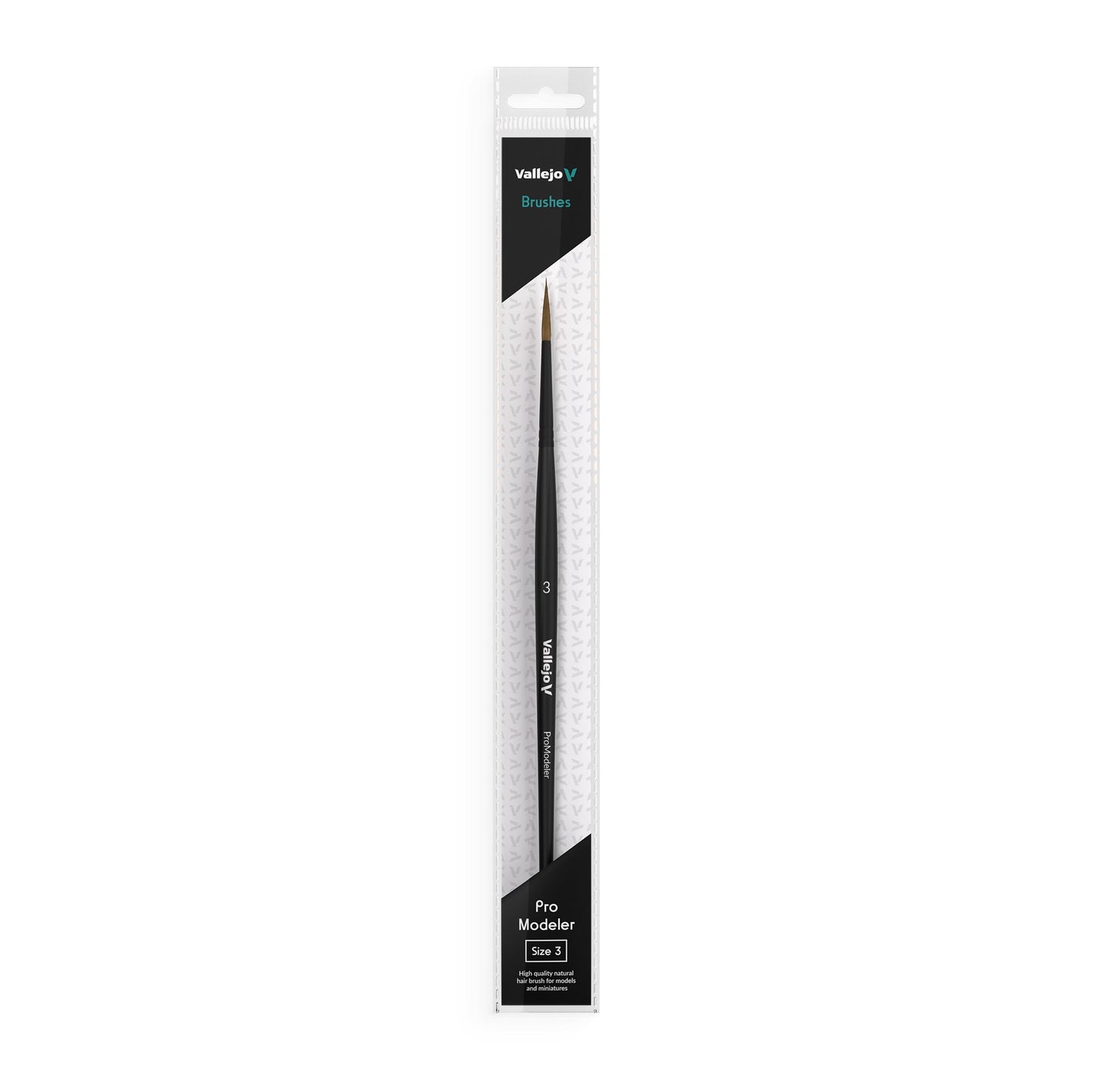 Vallejo - Natural Hair Round Brush No. 3 (VAL-B01003)