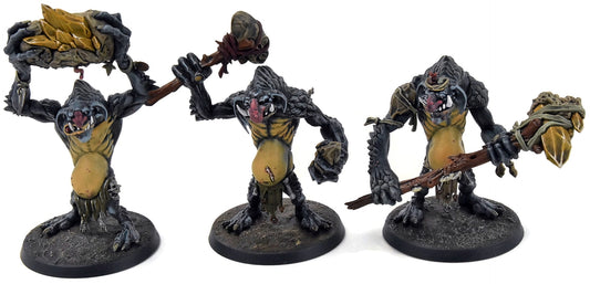 GLOOMSPITE GITZ 3 Rockgut Troggoths #2 WELL PAINTED Sigmar