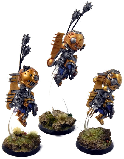 KHARADRON OVERLORDS 3 Skyriggers #4 WELL PAINTED Warhammer Sigmar