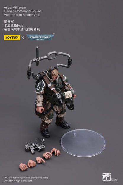 Cadian Command Squad Veteran with Master Vox Astra Militarum Joy Toy