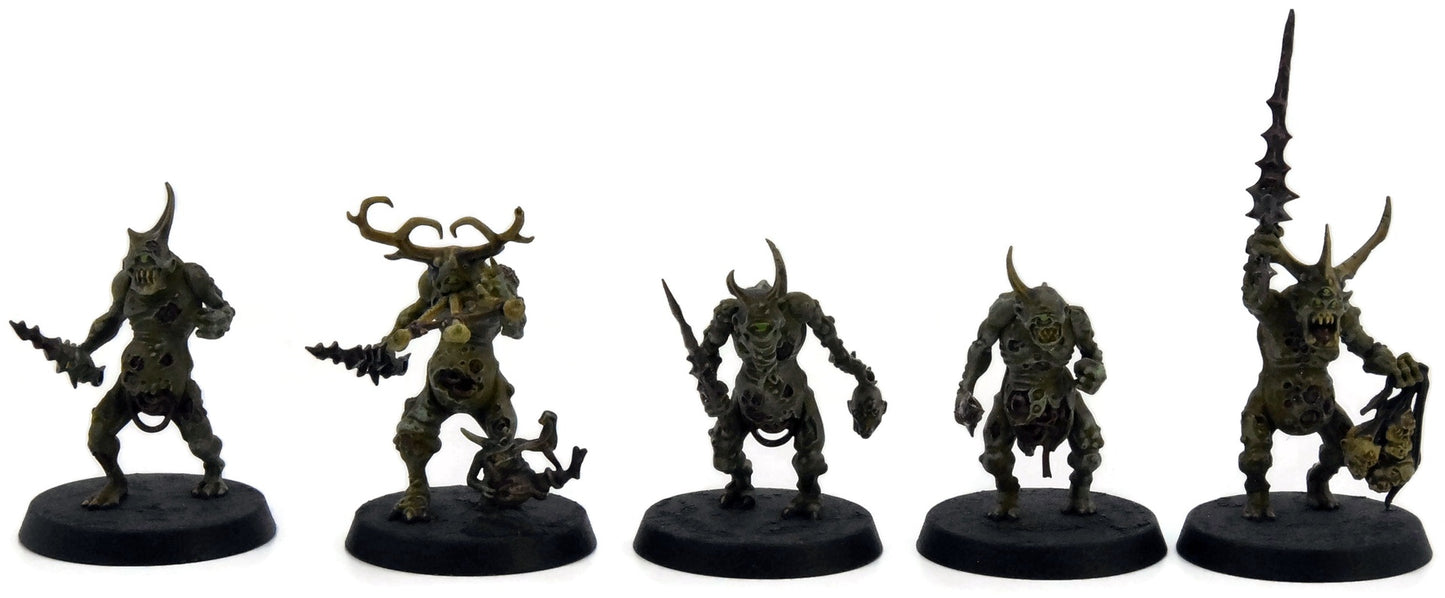 MAGGOTKIN OF NURGLE 10 Plaguebearers #5 WELL PAINTED Warhammer Sigmar