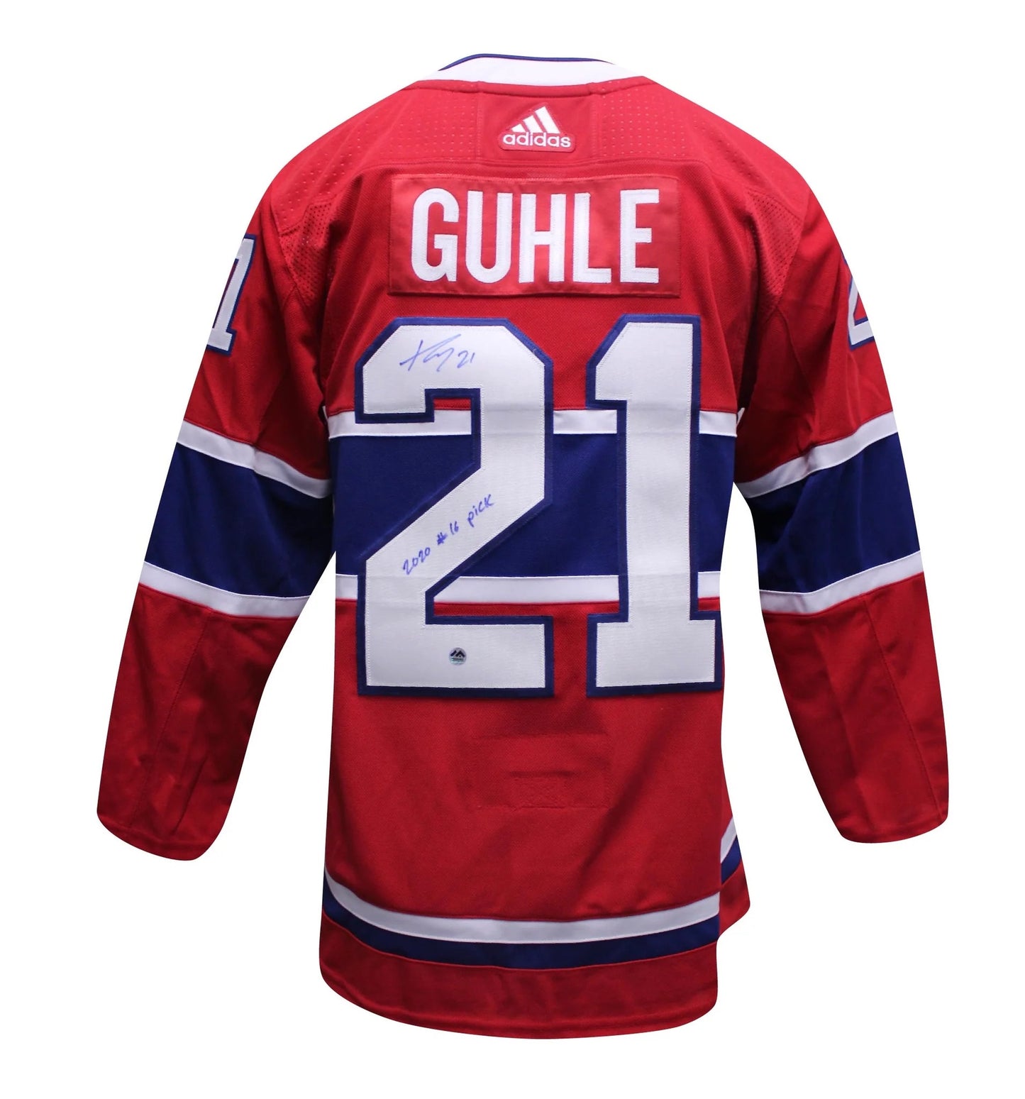 Kaiden Guhle Autographed & Inscribed Adidas Authentic Jersey - 16th Pick