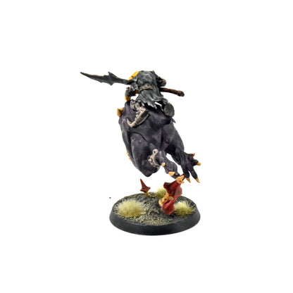 GLOOMSPITE GITZ Loonboss on Giant Cave Squig #1 WELL PAINTED Sigmar