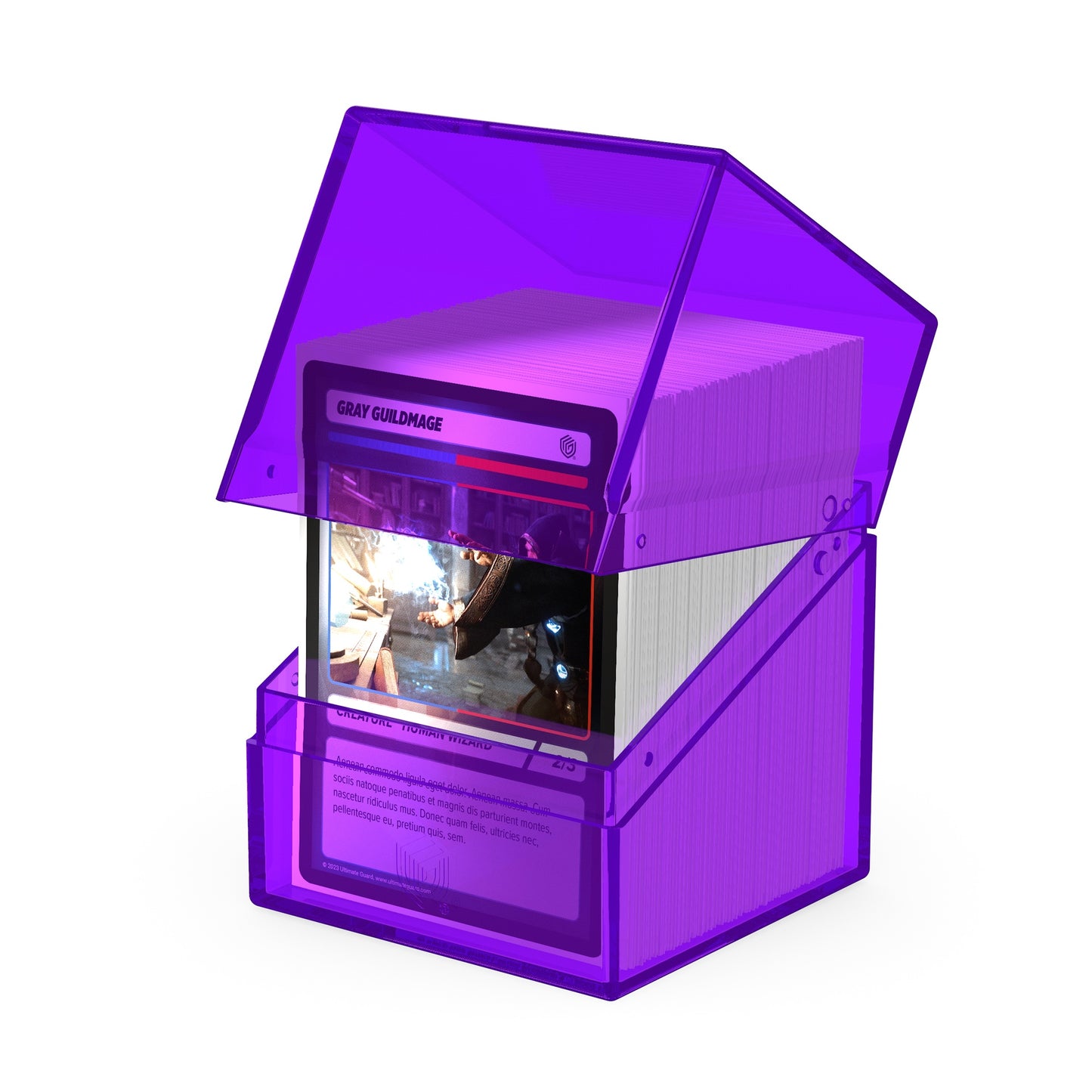 Ultimate Guard Deck Case Boulder 100+ Clear Amethyst