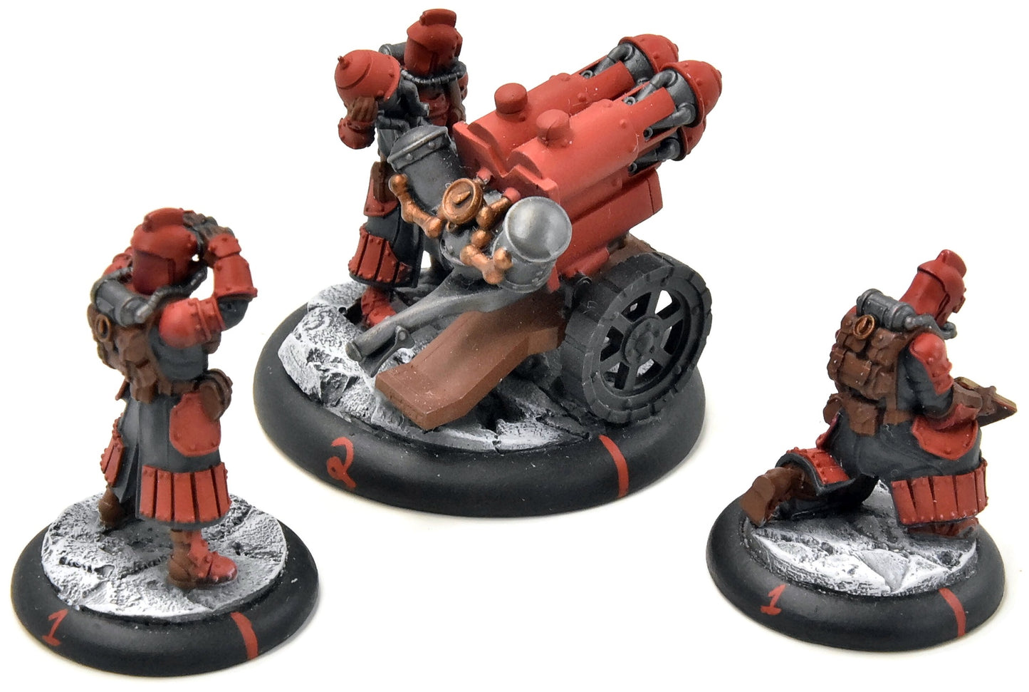 WARMACHINE 3 Dragons Breath Rocket #1 WELL PAINTED METAL crucible guard