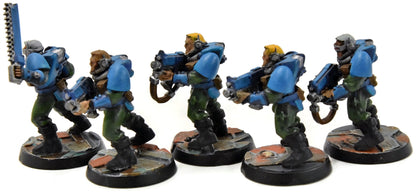 SPACE MARINES 5 Scout #1 WELL PAINTED Warhammer 40K