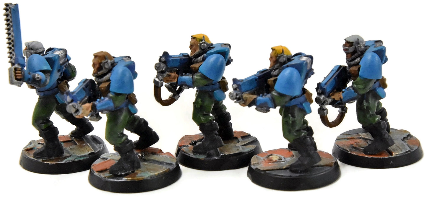 SPACE MARINES 5 Scout #1 WELL PAINTED Warhammer 40K